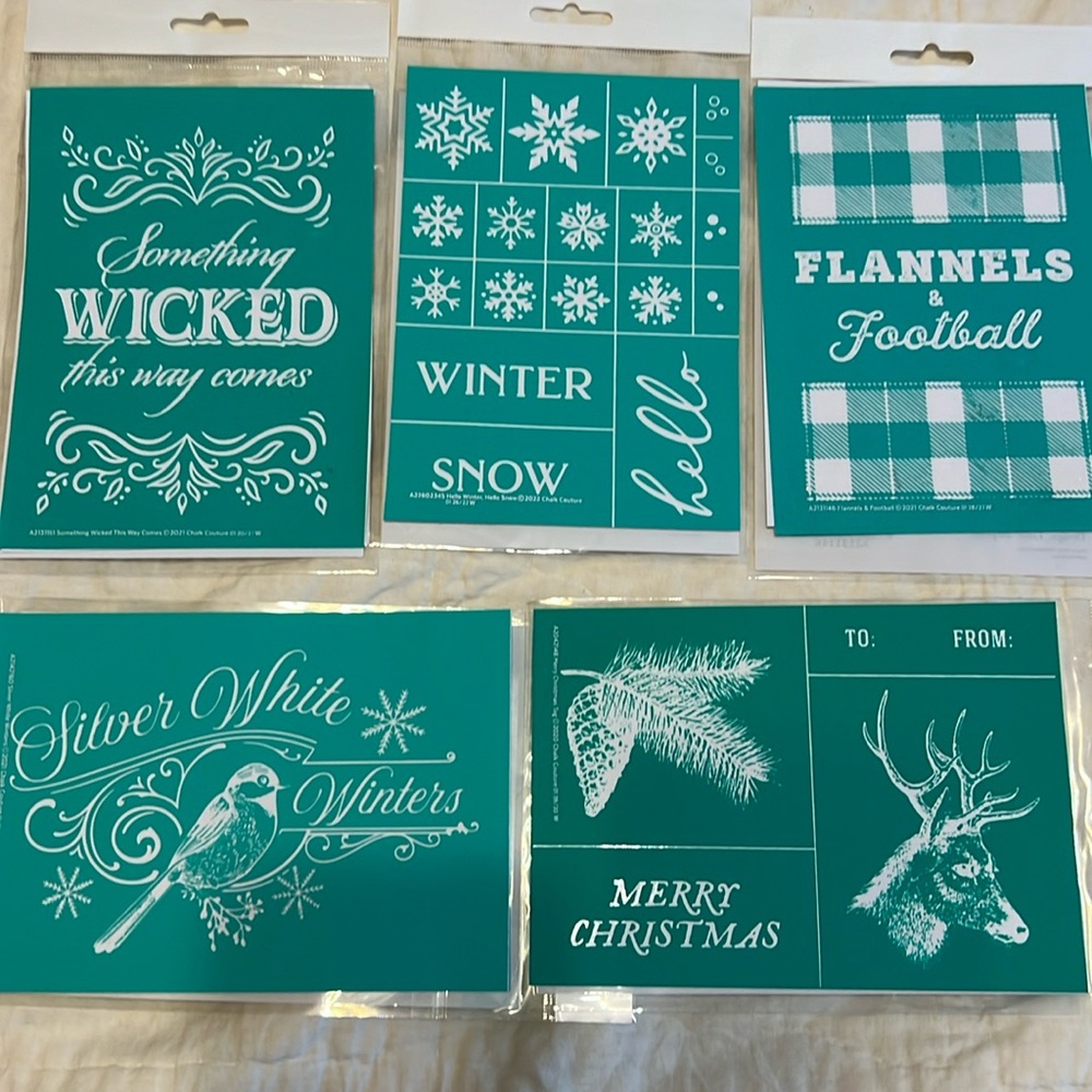 Chalk Couture Size A Transfers - 5 New & Used - Picture 1 of 13